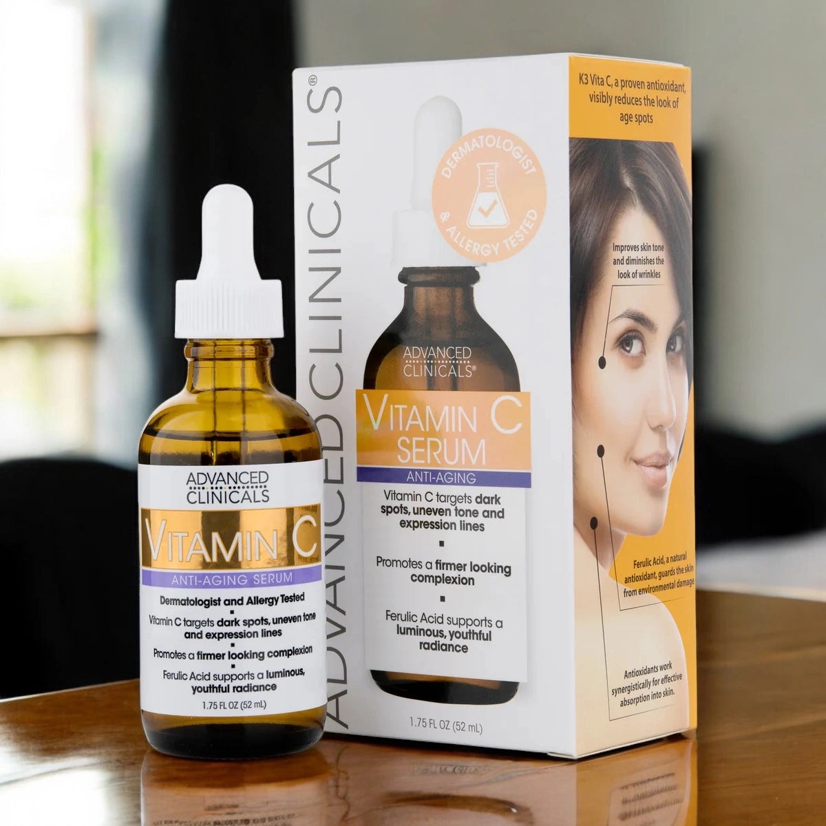 Advanced Clinicals Vitamin C Serum - Formule Anti-Âge et Éclat (52ml)